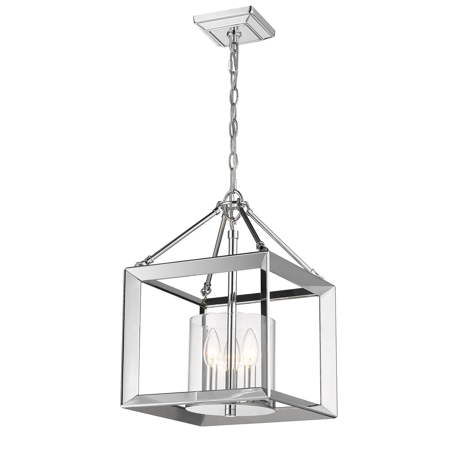 Smyth 11 Inch 3 Light Semi Flush Mount by Golden Lighting